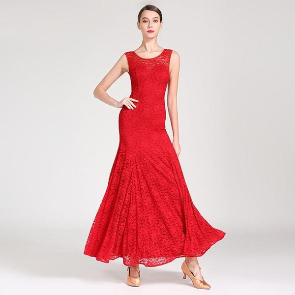 stage wear sleeveless lace ballroom dance clothes standard dress women black flamenco rumba costume foxtrot, Black;red
stage wear sleeveless lace ballroom dance clothes standard dress women black flamenco rumba costume foxtrot, Black;red