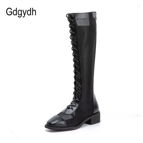 boots gdgydh 2021 autumn womens knee high air mesh hollow out female shoes lacing ladies natural leather black1, Black
boots gdgydh 2021 autumn womens knee high air mesh hollow out female shoes lacing ladies natural leather black1, Black