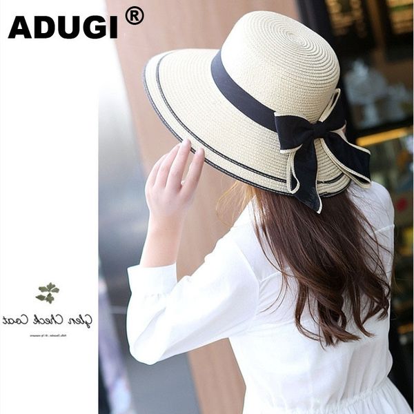 adugi ladies straw sun hat women's summer caps beach hats uv protection wide brim fashionable travel hat bow-knot y200714, Blue;gray
adugi ladies straw sun hat women's summer caps beach hats uv protection wide brim fashionable travel hat bow-knot y200714, Blue;gray