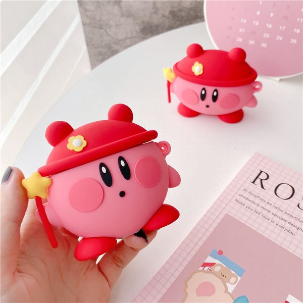 3d cute cartoon kirby silicone anime bluetooth wireless earphone case for apple airpods pro 3 for airpods 1 2 cover
3d cute cartoon kirby silicone anime bluetooth wireless earphone case for apple airpods pro 3 for airpods 1 2 cover