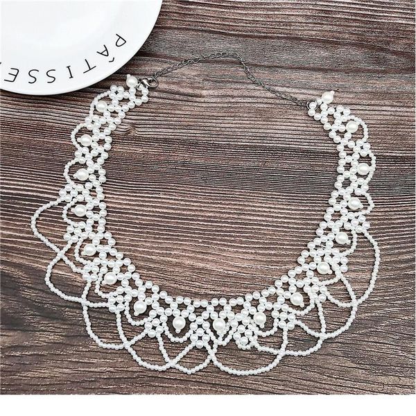 handmade pearl fake collar for shirt detachable collars false collar blouse women clothes shirt accessories drop qylrol, Blue;red
handmade pearl fake collar for shirt detachable collars false collar blouse women clothes shirt accessories drop qylrol, Blue;red