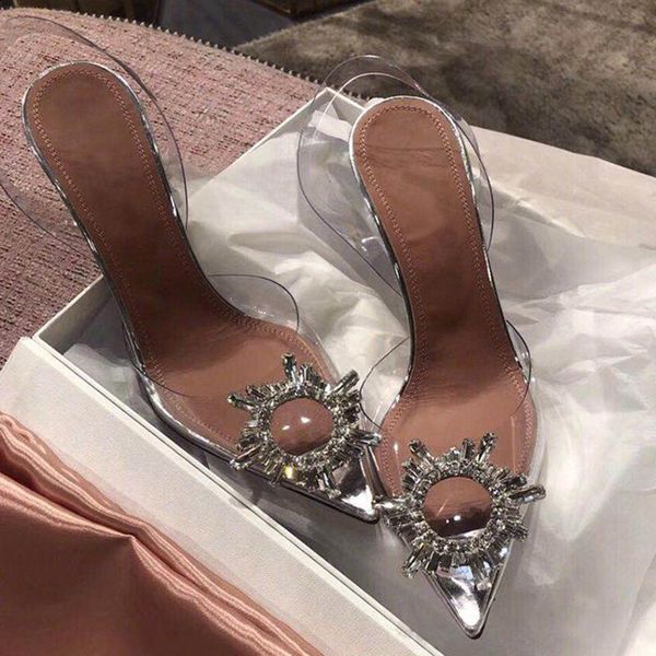 lovirs women transparent sandals rhinestone buckles ankle strap pointed toe slingbacks strange heel high heel sandals for women, Black
lovirs women transparent sandals rhinestone buckles ankle strap pointed toe slingbacks strange heel high heel sandals for women, Black