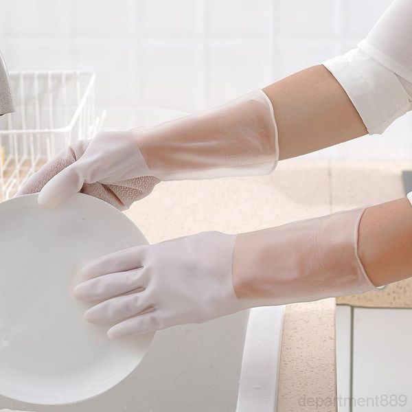 a-waterproof kitchen durable cleaning housework chores dishwashing white non-slip plastic household gloves owf2944
a-waterproof kitchen durable cleaning housework chores dishwashing white non-slip plastic household gloves owf2944