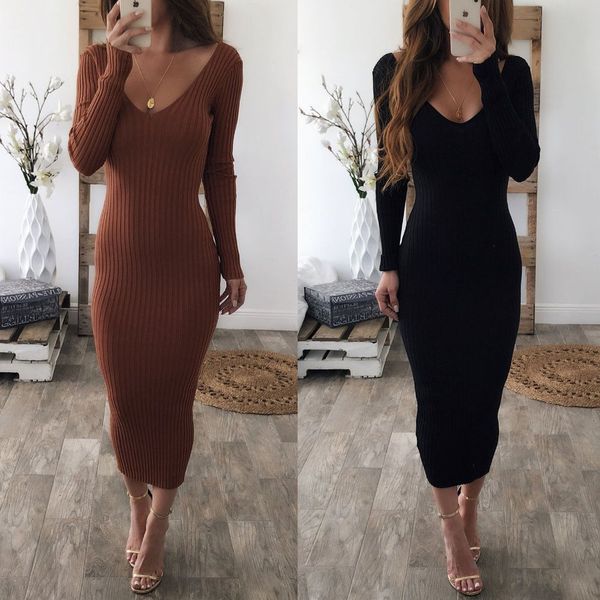 newly fashion autumn women ladies dress 2 colors long sleeve strapless sheath solid ankle-length dress, Black;gray
newly fashion autumn women ladies dress 2 colors long sleeve strapless sheath solid ankle-length dress, Black;gray