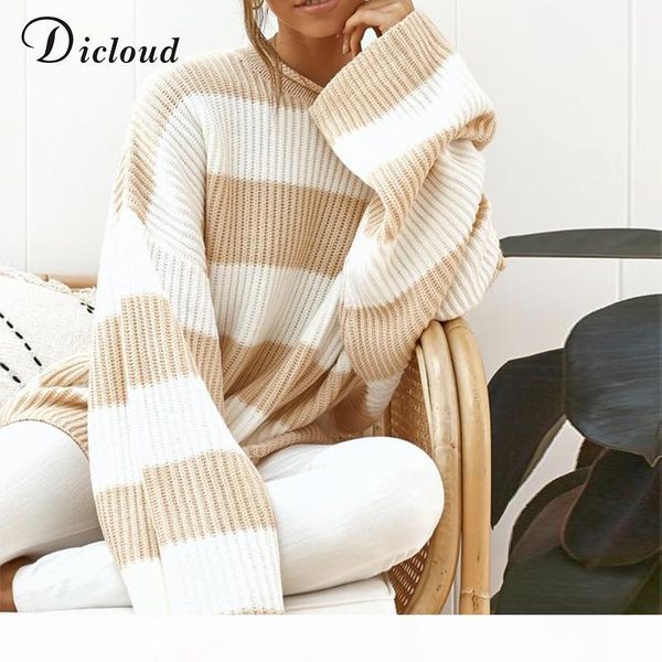 dicloud casual oversized striped sweater women autumn 2019 batwing long sleeve loose pullover winter knitted ladies jumper whitemx190820, White;black
dicloud casual oversized striped sweater women autumn 2019 batwing long sleeve loose pullover winter knitted ladies jumper whitemx190820, White;black