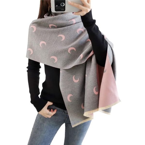 scarves moon winter women warm scarf shrugs thick two-tone tassle cashmere shawl wraps encharpe femme bufandas hijab gaban, Blue;gray
scarves moon winter women warm scarf shrugs thick two-tone tassle cashmere shawl wraps encharpe femme bufandas hijab gaban, Blue;gray