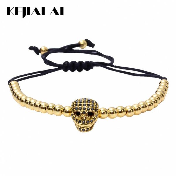 charm bracelets anil arjandas 2021 skull bracelet,micro pave black cz connector 4mm beads braiding bracelet pulseira men, Golden;silver
charm bracelets anil arjandas 2021 skull bracelet,micro pave black cz connector 4mm beads braiding bracelet pulseira men, Golden;silver