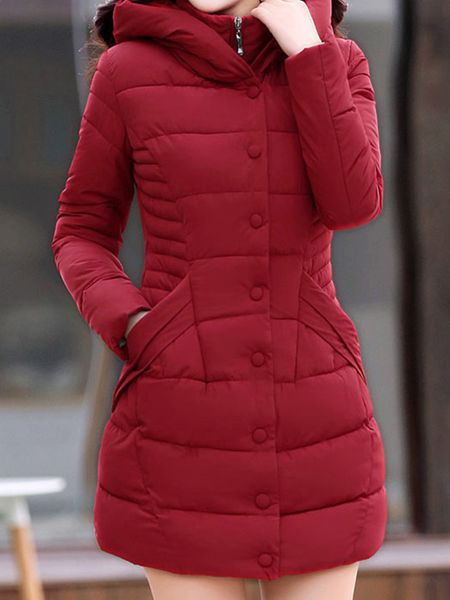 women casual coat winter carnival black plain hooded pleated long sleeve burgundy button pocket slim 2xl women fashion coat 201014
women casual coat winter carnival black plain hooded pleated long sleeve burgundy button pocket slim 2xl women fashion coat 201014