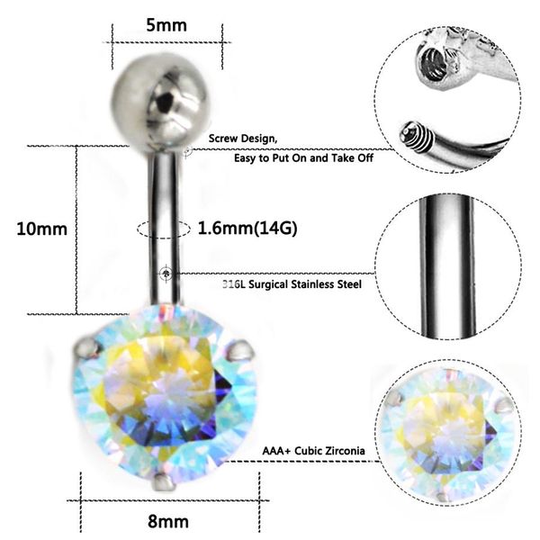 кнопка belly ring 8 мм круглый циркон ничьего пряжка человеческие перфорация человек перфорация гипоаллергенный пуль ногтя пупка кольцо h wm, Silver
кнопка belly ring 8 мм круглый циркон ничьего пряжка человеческие перфорация человек перфорация гипоаллергенный пуль ногтя пупка кольцо h wm, Silver