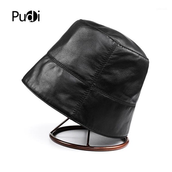 wide brim hats pudi women genuine leather cap hat 2021 real sheep sun bucket caps hl9301, Blue;gray
wide brim hats pudi women genuine leather cap hat 2021 real sheep sun bucket caps hl9301, Blue;gray