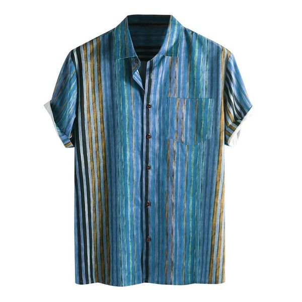 mens summer 2020 ethnic shirt vintage stripe patchwork short sleeve loose blouse shirts for men fashion camisas, White;black
mens summer 2020 ethnic shirt vintage stripe patchwork short sleeve loose blouse shirts for men fashion camisas, White;black