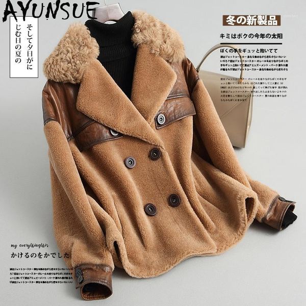 ayunsue real fur coat female jacket winter autumn furry wool fur coats and jackets plus size korean manteau femme 1853 kj37181, Black
ayunsue real fur coat female jacket winter autumn furry wool fur coats and jackets plus size korean manteau femme 1853 kj37181, Black