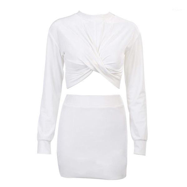 new fashion women's outfits round neck long sleeve crop and skirt two-piece suit for travelling vacation party1, Gray
new fashion women's outfits round neck long sleeve crop and skirt two-piece suit for travelling vacation party1, Gray
