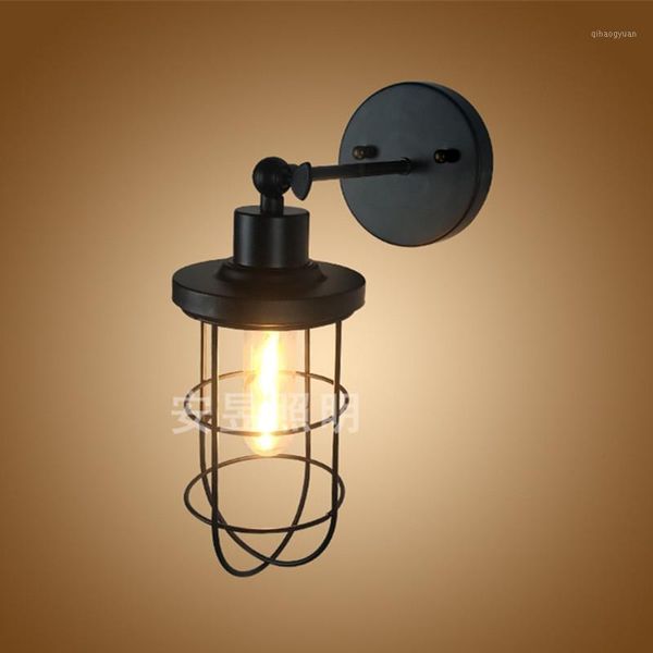 retro loft nostalgic wall lamps industrial style warehouse small iron cage bar table birdcage wall light corridor aisle lighting1
retro loft nostalgic wall lamps industrial style warehouse small iron cage bar table birdcage wall light corridor aisle lighting1
