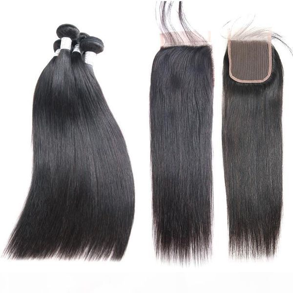 elibess hair-brazilian straight hair human hair bundles with closure 3 bundles with closure 100g+-5g natural color remy hair extension, Black
elibess hair-brazilian straight hair human hair bundles with closure 3 bundles with closure 100g+-5g natural color remy hair extension, Black
