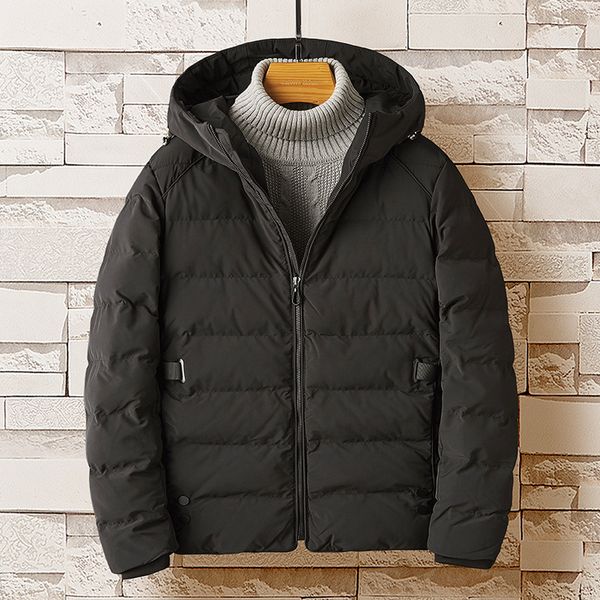 men's fashion brand thickened short cotton padded jacket korean down winter clothing 85158, Black
men's fashion brand thickened short cotton padded jacket korean down winter clothing 85158, Black