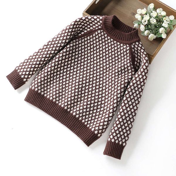 winter clothing thousand 2020 autumn and bird lattice jacquard boys' medium large children's round neck bottomed sweater 3ex2, Blue
winter clothing thousand 2020 autumn and bird lattice jacquard boys' medium large children's round neck bottomed sweater 3ex2, Blue