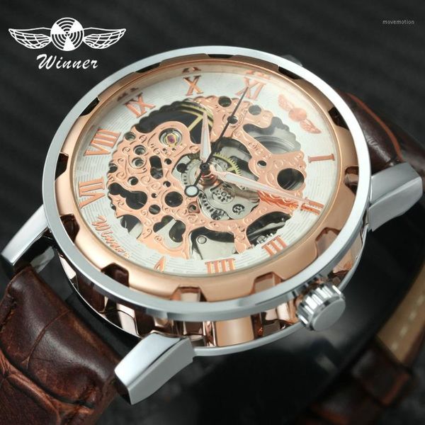 2020 winner fashion women men mechanical watch leather watchband stainless steel case skeleton dial wristwatch for ladies1, Slivery;brown
2020 winner fashion women men mechanical watch leather watchband stainless steel case skeleton dial wristwatch for ladies1, Slivery;brown