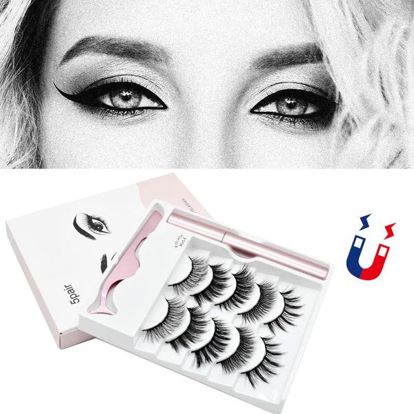false eyelashes magnetic liquid eyeliner with 5 pairs 3d easy to wear lashes set cosmetics
false eyelashes magnetic liquid eyeliner with 5 pairs 3d easy to wear lashes set cosmetics