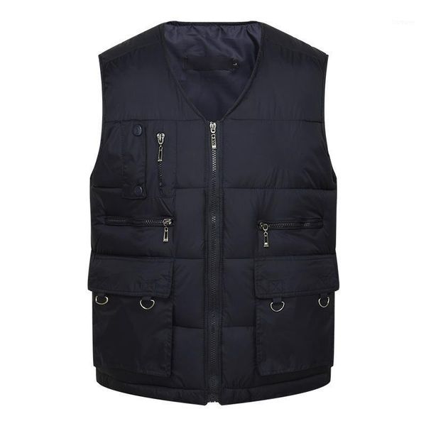 winter men cotton warm vest waistcoat male sleeveless jacket with many pockets vest casual baggy zipper for man plus size1, Black;white
winter men cotton warm vest waistcoat male sleeveless jacket with many pockets vest casual baggy zipper for man plus size1, Black;white