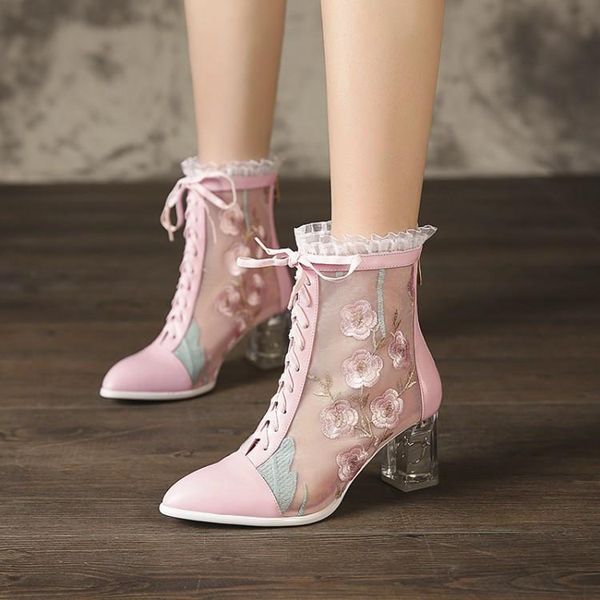 boots pxelena sweet lolita princess ankle genuine leather mesh girl lace embroider ruffles wedding shoes women crystal high heel, Black
boots pxelena sweet lolita princess ankle genuine leather mesh girl lace embroider ruffles wedding shoes women crystal high heel, Black