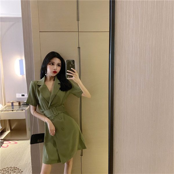 2021 New Female Fashion Taped Double Collar High Waist Dressed in Waistband Short Green Elegant Dress 9QKX, Black;gray
2021 New Female Fashion Taped Double Collar High Waist Dressed in Waistband Short Green Elegant Dress 9QKX, Black;gray