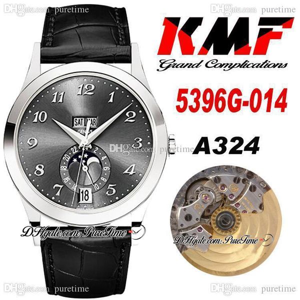 kmf 5396g-011 grand complications a324 automatic mens watch steel case gray dial stick markers moon phase black leather strap watches super, Slivery;brown
kmf 5396g-011 grand complications a324 automatic mens watch steel case gray dial stick markers moon phase black leather strap watches super, Slivery;brown