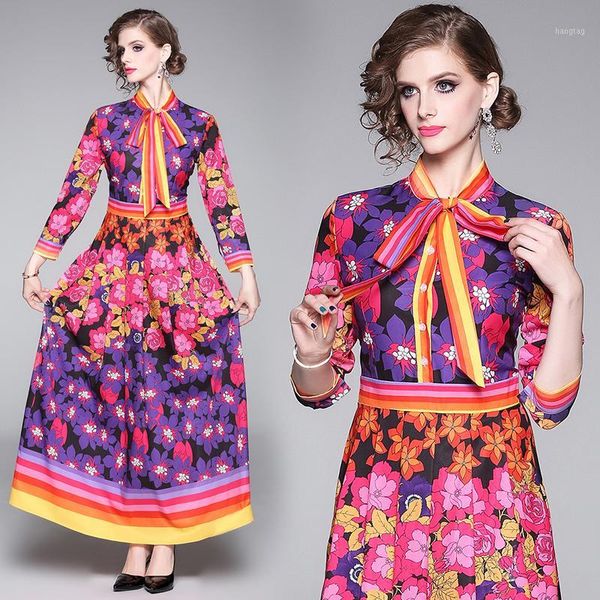 new arrival spring summer fall runway vintage floral print bow tie neck long sleeve women ladies party casual a-line maxi dress1, Black;gray
new arrival spring summer fall runway vintage floral print bow tie neck long sleeve women ladies party casual a-line maxi dress1, Black;gray