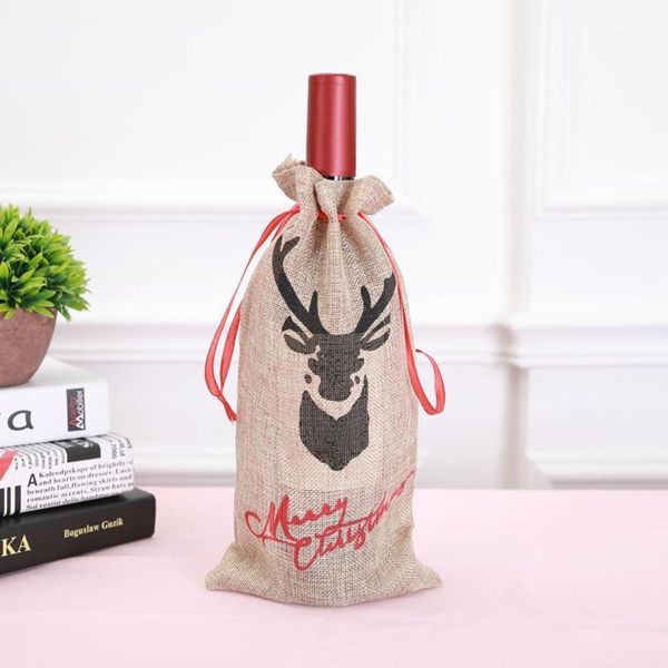 christmas decorations 1pc lovely retro jute burlap wine bottle cover elk printed linen gift bag xmas decoration for home table dinner decor1
christmas decorations 1pc lovely retro jute burlap wine bottle cover elk printed linen gift bag xmas decoration for home table dinner decor1