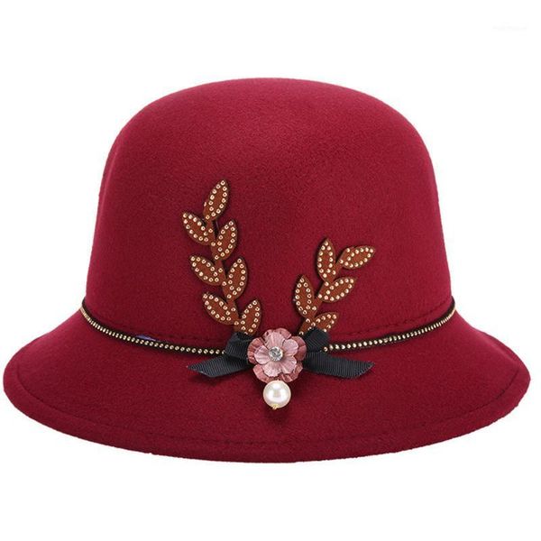 women summer spring autumn winter fedoras flower pearl decorated felt cap warm easy elegant bowler hat1, Blue;gray
women summer spring autumn winter fedoras flower pearl decorated felt cap warm easy elegant bowler hat1, Blue;gray
