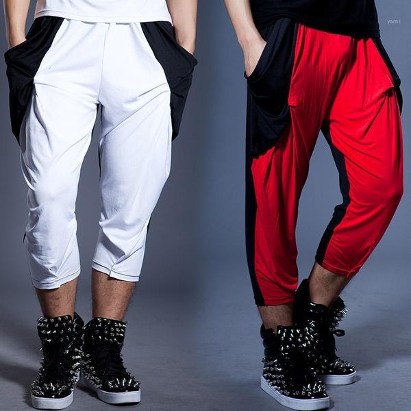 stage costume men's casual pants hit color stitching male harem pants feet nightclub bar dj ds dancer rave wear dnv124081, Black;red
stage costume men's casual pants hit color stitching male harem pants feet nightclub bar dj ds dancer rave wear dnv124081, Black;red
