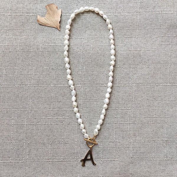 pendant necklaces real freshwater pearl necklace for women fashion name jewelry 26 english alphabet choose gift friends naszyjnik, Silver
pendant necklaces real freshwater pearl necklace for women fashion name jewelry 26 english alphabet choose gift friends naszyjnik, Silver