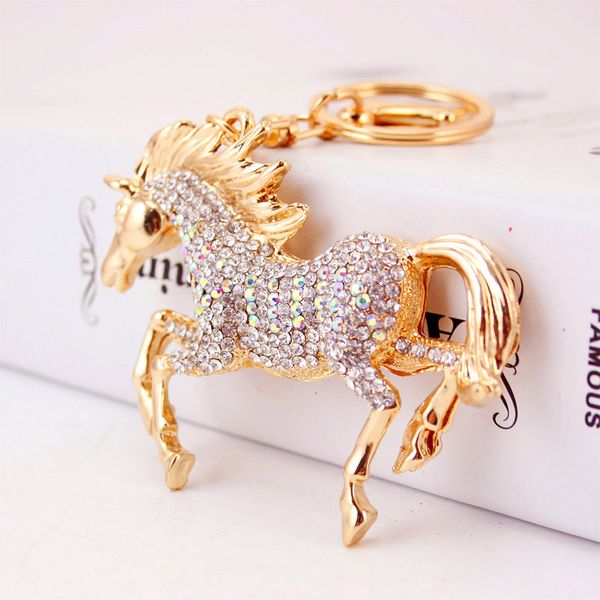 diamond-encrusted creative 12 zodiac car horse animal metal pendant key chain, Silver
diamond-encrusted creative 12 zodiac car horse animal metal pendant key chain, Silver