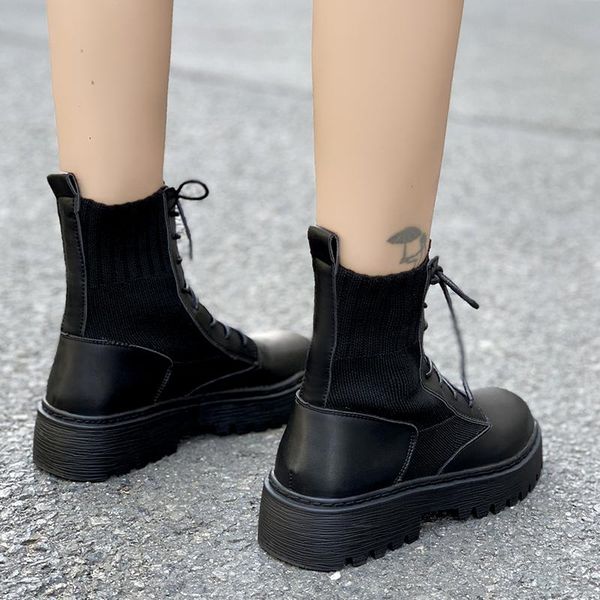 women autumn boots shoes woman boots fashion round pu ankle 2021 winter elastic black comfortable botas mujer
women autumn boots shoes woman boots fashion round pu ankle 2021 winter elastic black comfortable botas mujer