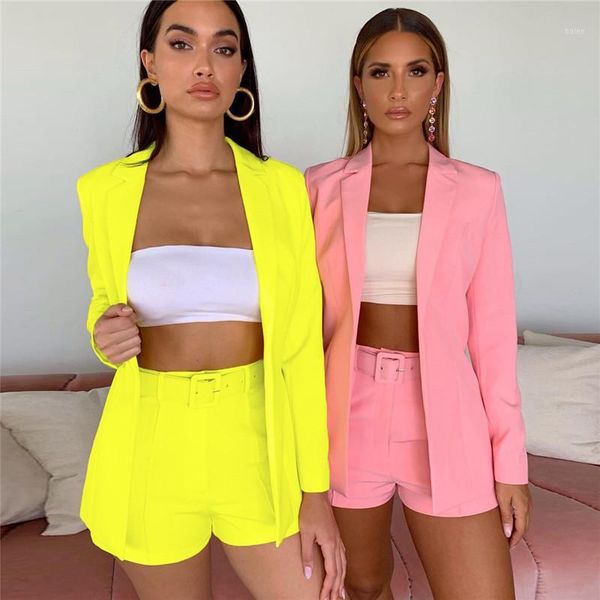 2020 women's new slim solid color lapel suit workwear jacket temperament fashion shorts small suit two-piece set1, White
2020 women's new slim solid color lapel suit workwear jacket temperament fashion shorts small suit two-piece set1, White