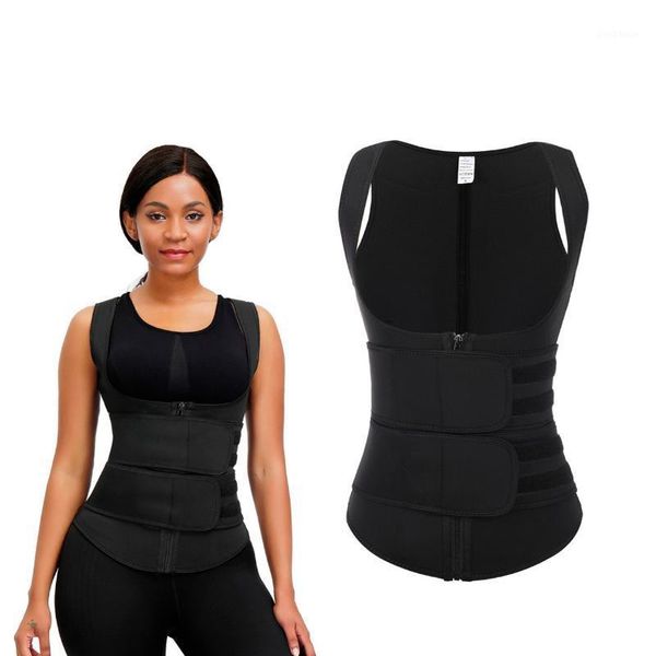 waist support women trainer corset zipper hook shapewear double control body shaper tummy fat burning cincher1, Black;gray
waist support women trainer corset zipper hook shapewear double control body shaper tummy fat burning cincher1, Black;gray