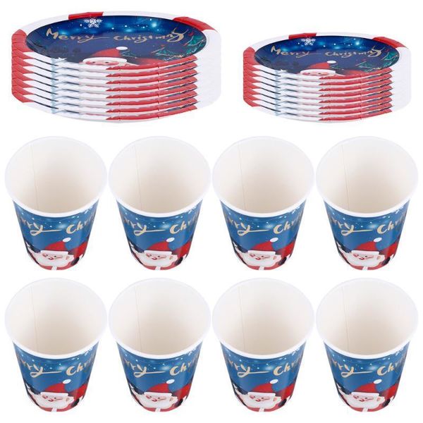 1 set of 24pcs durable creative dinnerware tableware paper plate for christmas party
1 set of 24pcs durable creative dinnerware tableware paper plate for christmas party