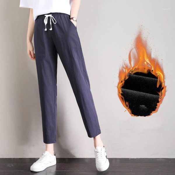 4xl plus size autumn winter pants women plus velvet thick loose cotton and linen harem pants warm casual sweatpants women c68551, Black;white
4xl plus size autumn winter pants women plus velvet thick loose cotton and linen harem pants warm casual sweatpants women c68551, Black;white