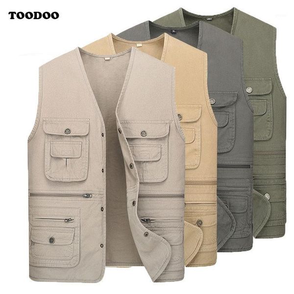 2020 men's summer vest coat pgrapher waistcoat mesh work sleeveless jacket tool many pocket vest male 1, Black;white
2020 men's summer vest coat pgrapher waistcoat mesh work sleeveless jacket tool many pocket vest male 1, Black;white