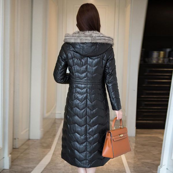 geniune overskin кожаная женщина норковая воротник волос куртка с капюшоном jaquea de couro chaqueas hq18-yfg8206b mf095, Black
geniune overskin кожаная женщина норковая воротник волос куртка с капюшоном jaquea de couro chaqueas hq18-yfg8206b mf095, Black