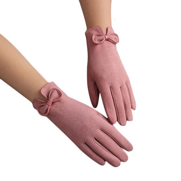 women winter bowknot touch screen gloves driving thick plush lined warm mittens 270d, Blue;gray
women winter bowknot touch screen gloves driving thick plush lined warm mittens 270d, Blue;gray