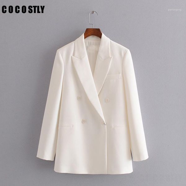 office ladies blazer woman suit jacket autumn new slim double breasted suit temperament white small female jacket1, White;black
office ladies blazer woman suit jacket autumn new slim double breasted suit temperament white small female jacket1, White;black