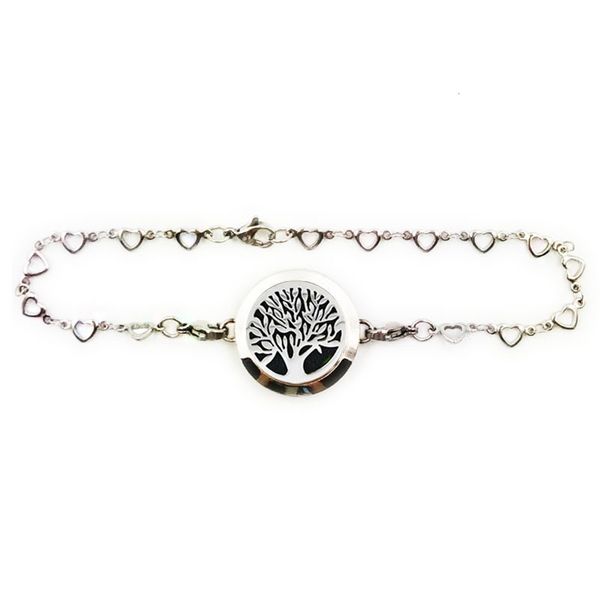 stainless steel tree of life aromatherapy bracelet 316l essential oil diffuser locket with 6 felt pads
stainless steel tree of life aromatherapy bracelet 316l essential oil diffuser locket with 6 felt pads
