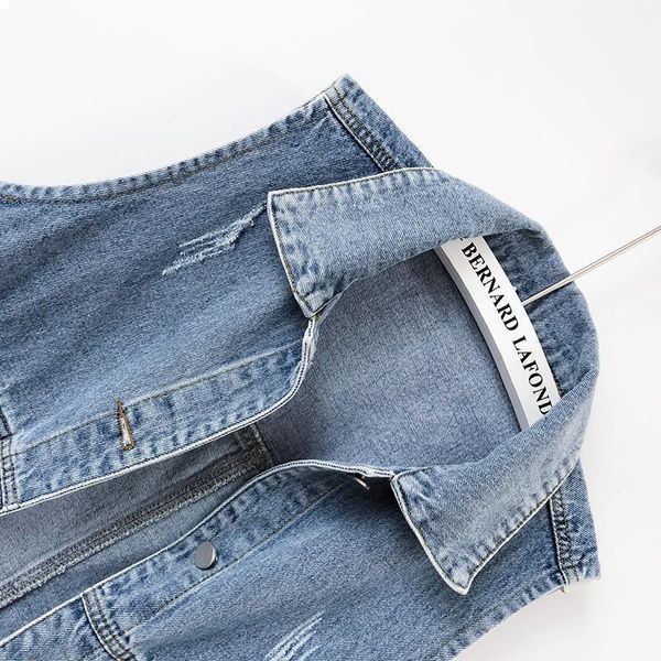 2021 new spring and autumn women vintage jacket short collar vest denim woman's thin coat sleeveless y162 vqa0, Black;white
2021 new spring and autumn women vintage jacket short collar vest denim woman's thin coat sleeveless y162 vqa0, Black;white