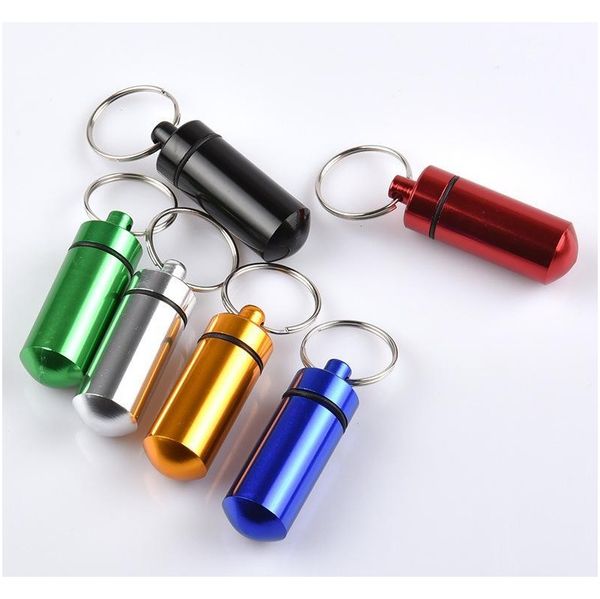 travel aluminum alloy waterproof pill box case keyring key chain medicine storage organizer bottle holder con jlltqz lajiaoyard 
travel aluminum alloy waterproof pill box case keyring key chain medicine storage organizer bottle holder con jlltqz lajiaoyard
