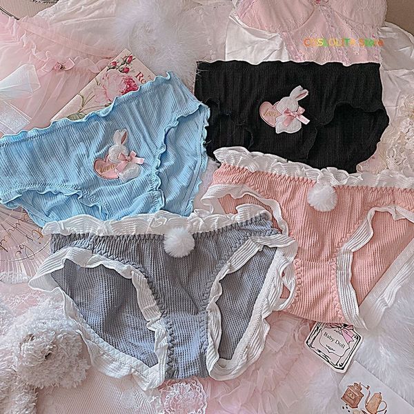 soft girl cute rabbit embroidery ruffles panties young soft sister cartoon bow kawaii briefs women lolita low waist underpants c1211, Black;white
soft girl cute rabbit embroidery ruffles panties young soft sister cartoon bow kawaii briefs women lolita low waist underpants c1211, Black;white