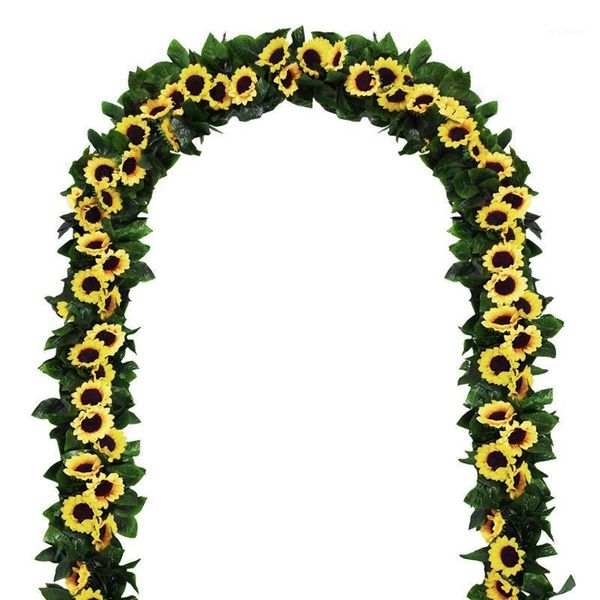 decorative flowers & wreaths 2 pack artificial sunflower garland silk vine with green leaves wedding table decor1
decorative flowers & wreaths 2 pack artificial sunflower garland silk vine with green leaves wedding table decor1