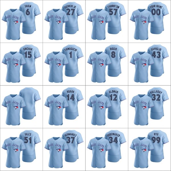 toronto blue jays #27 vladimir guerrero jr. 99 hyun-jin ryu men women youth custom light blue authentic 2020 alternate jersey, Black
toronto blue jays #27 vladimir guerrero jr. 99 hyun-jin ryu men women youth custom light blue authentic 2020 alternate jersey, Black