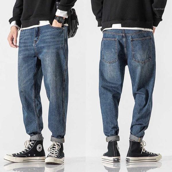 trendy japan style harem jeans men casual denim pants loose baggy hiphop trousers men clothing1, Blue
trendy japan style harem jeans men casual denim pants loose baggy hiphop trousers men clothing1, Blue