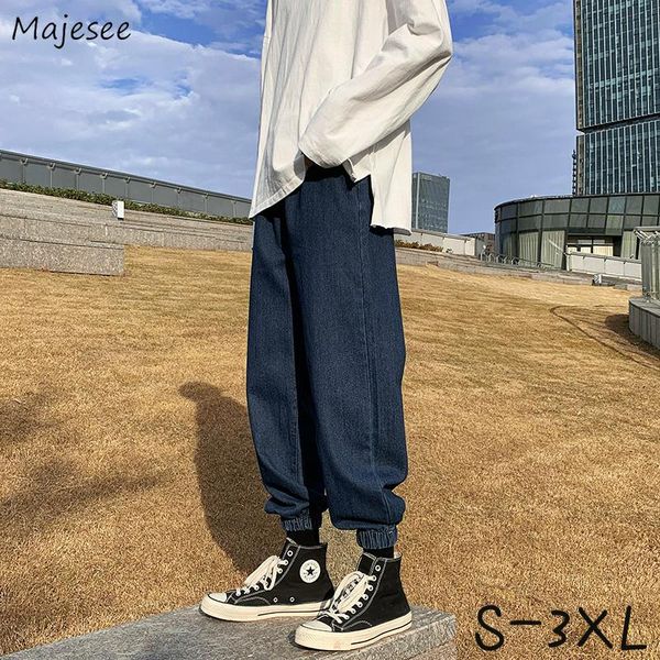 men's jeans men oversize s-3xl elastic waist bundle feet ankle-length korean style baggy straight retro denim ins chic hip hop trouser, Blue
men's jeans men oversize s-3xl elastic waist bundle feet ankle-length korean style baggy straight retro denim ins chic hip hop trouser, Blue